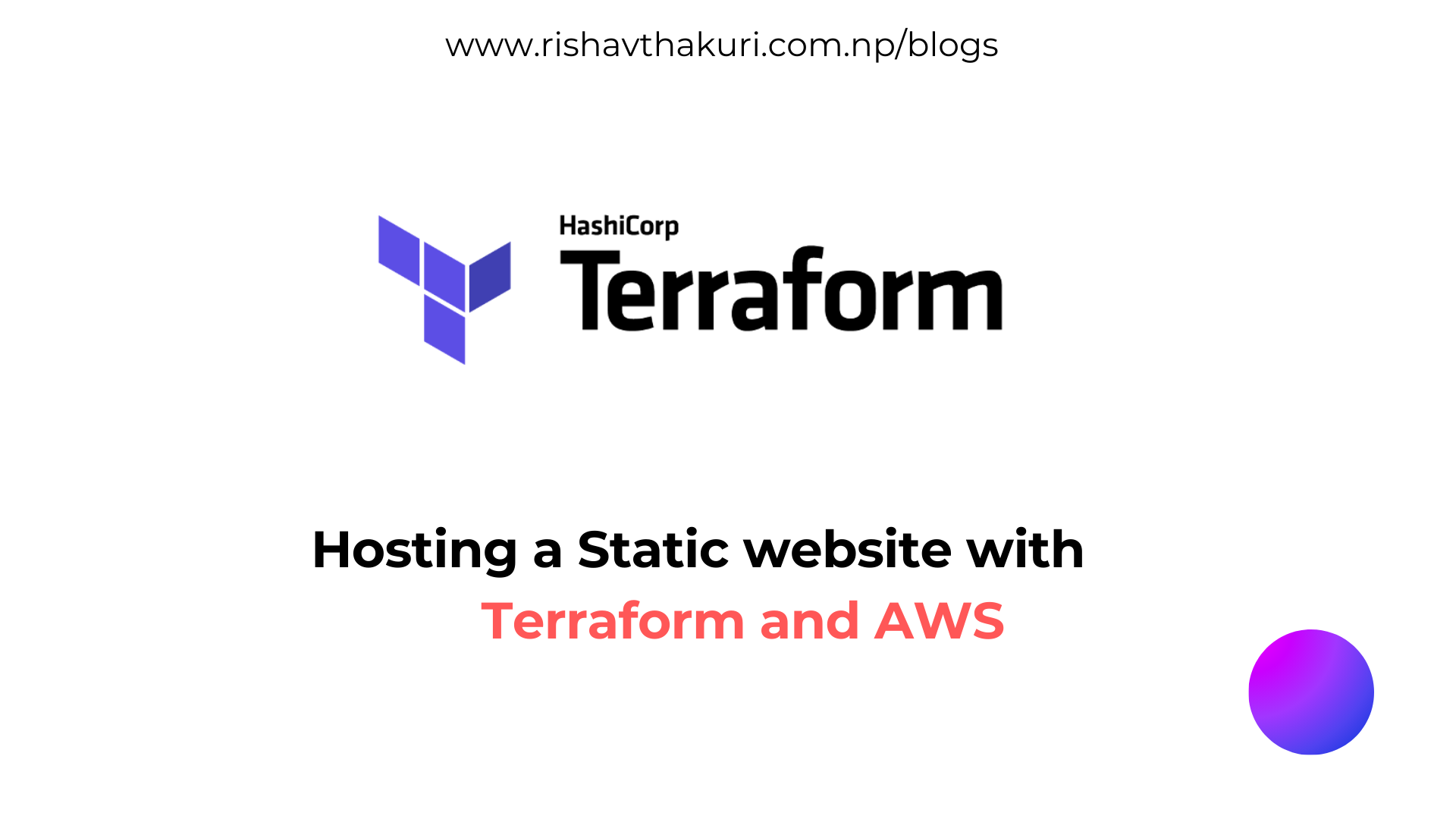 Hosting Static Website using Terraform and AWS