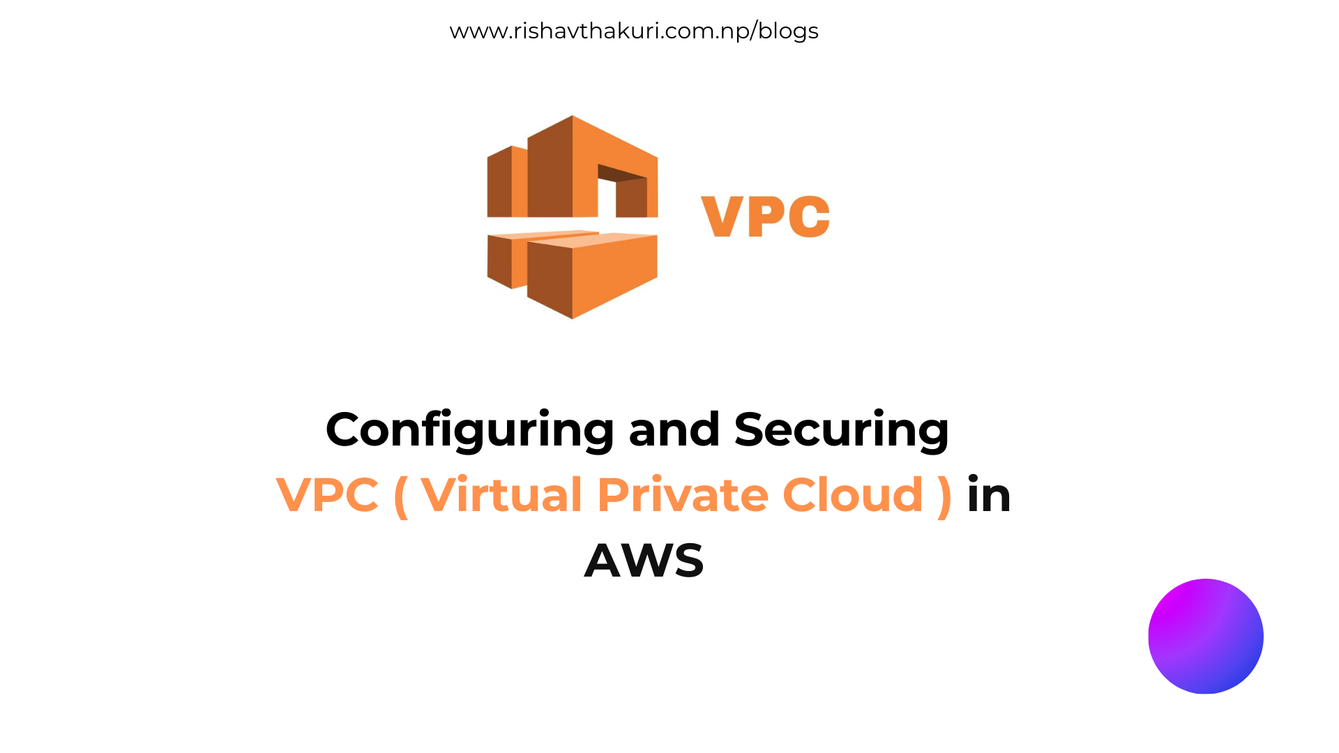 Configuring and Securing VPC – Virtual Private Cloud in AWS
